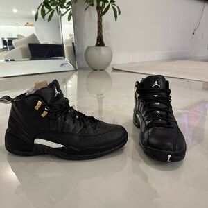 Jordan Black and Gold Men's Sneakers
